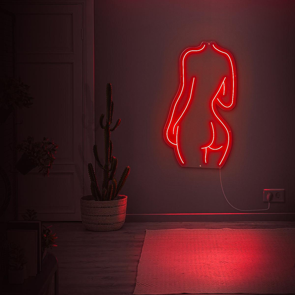 'Female Silhouette' LED Neon Sign