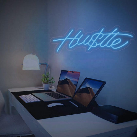 'Hu$tle' LED Neon Sign