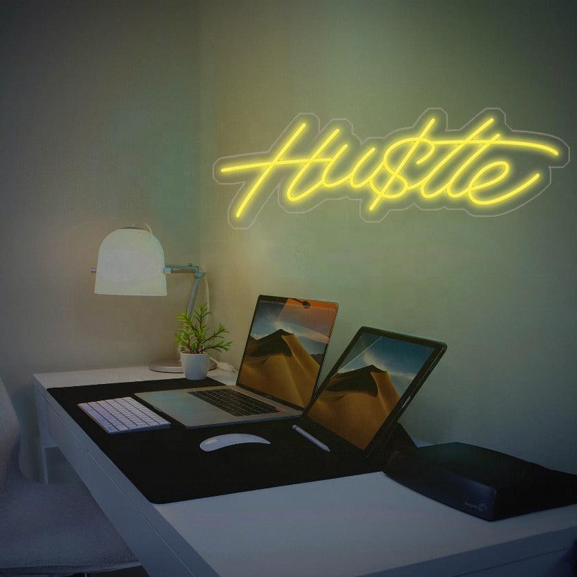 'Hu$tle' LED Neon Sign