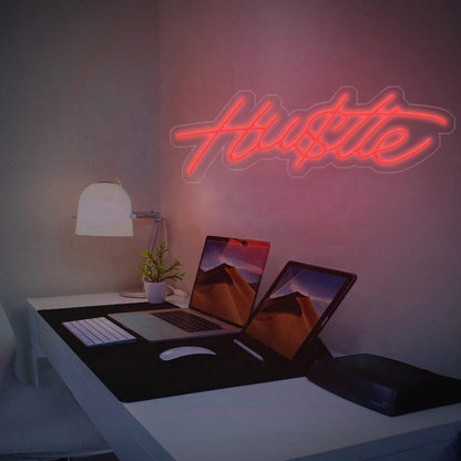 'Hu$tle' LED Neon Sign