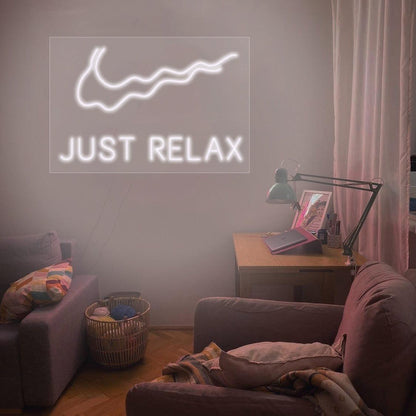 'Just Relax' LED Neon Sign