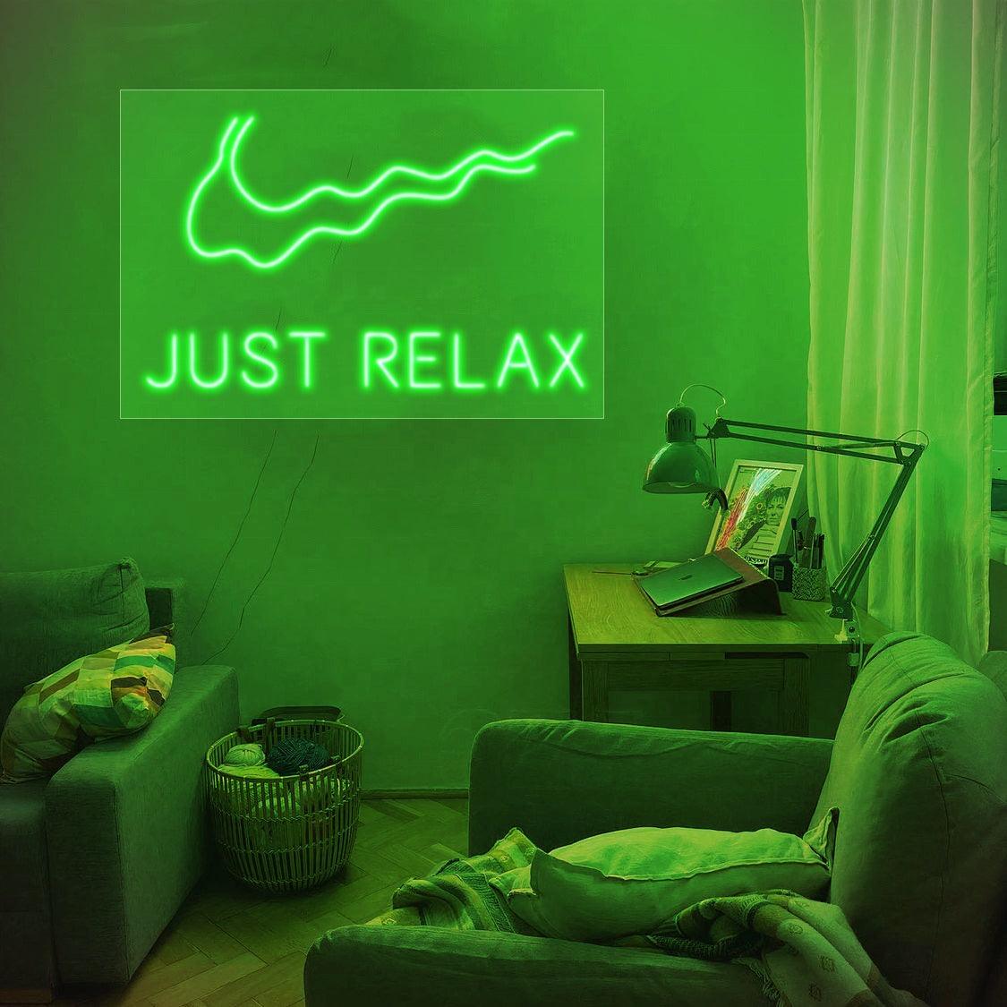 'Just Relax' LED Neon Sign