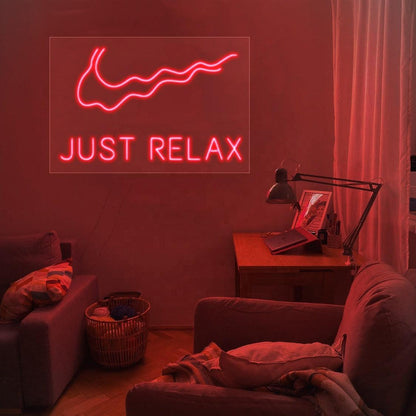 'Just Relax' LED Neon Sign